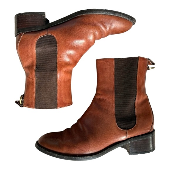 Cole Haan X Nike Evan Stretch Short Bootie Brown Size 7 Women’s Boot Leather - Picture 6 of 7